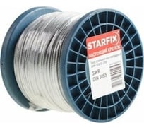 Круглопрядный стальной трос STARFIX SWR М1.5, DIN 3055, бухта 200 м SMP-53685-200