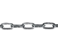 Сварная длиннозвенная цепь STARFIX оцинкованная LLC М5, DIN 763, бухта 50 м 76345