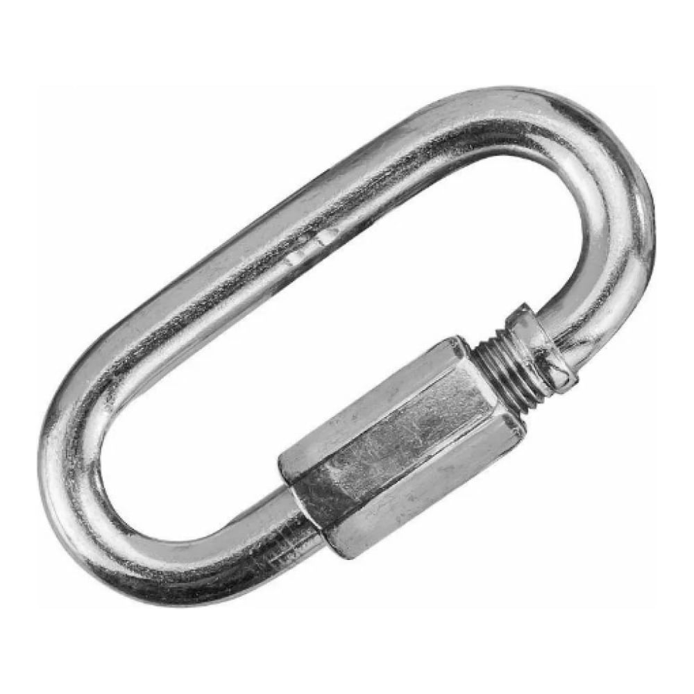 Винтовой карабин (соединитель цепи) МЕТАЛЛСЕРВИС цинк, 5 мм, 1 шт. МС ...