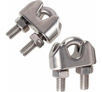 Канатный зажим КРЕП-КОМП нержавейка, DIN 741 A2 М4, 200 шт. зкн4