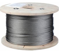 Трос для растяжки КРЕП-КОМП нержавейка ART 8379 7x7 А2 4 мм, 100 метров трн4п