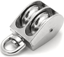 Двойной стальной блок с никел. роликом BEFAST с вертлюгом, 1 1/4, 30 мм BDM3001S