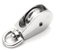 Одинарный стальной блок с никельным роликом BEFAST с вертлюгом, 2, 50 мм, 2 шт. BOMN502S