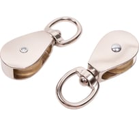 Одинарный стальной блок с никельным роликом BEFAST с вертлюгом, 1 1/4, 30 мм, 2 шт. BOMN302S