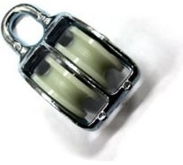 Двойной блок Bohrer пластик, цинк, 40 мм, под трос 9 мм, 1 шт. BDP-40