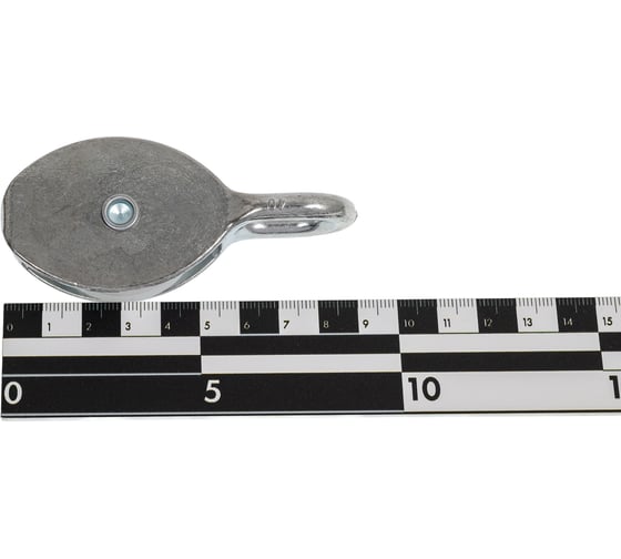 Одинарный блок Bohrer пластик, цинк, 1 1/2" 40 мм, под трос 9 мм, 1 шт. BOP-40