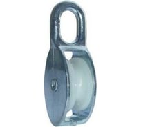 Одинарный блок Bohrer пластик, цинк, 2" 50 мм, под трос 12 мм BOP-50