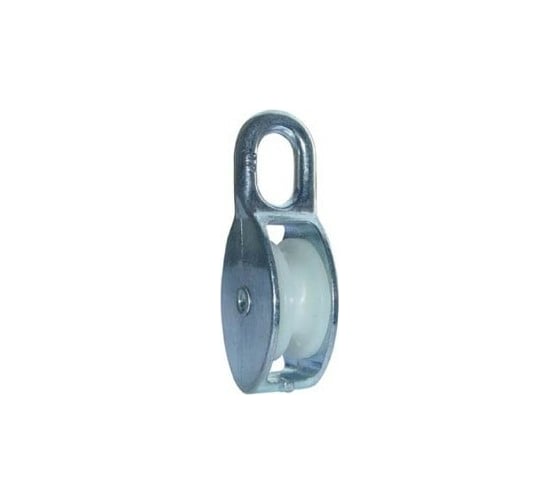 Одинарный блок Bohrer пластик, цинк, 3/4" 20 мм, под трос 6 мм, 2 шт. BOP-20