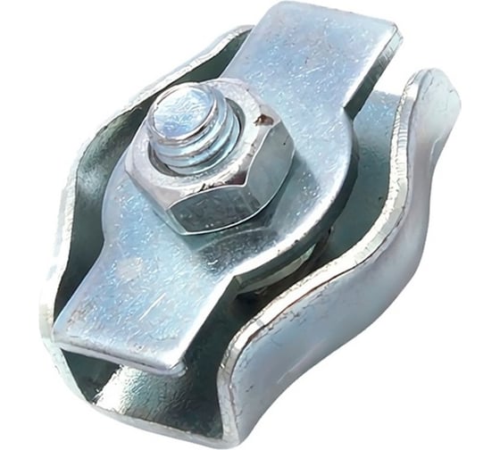 Стальной зажим для троса Промрукав D 6 мм, Simplex, 100 шт. PR08.4030