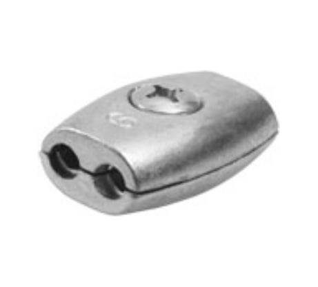 Зажим троса "Бочонок" 30 шт. (2 мм; ТФ5) Зубр 4-304455-02