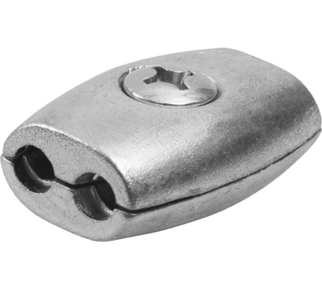 Зажим троса "Бочонок" 15 шт. (6 мм; ТФ5) Зубр 4-304455-06