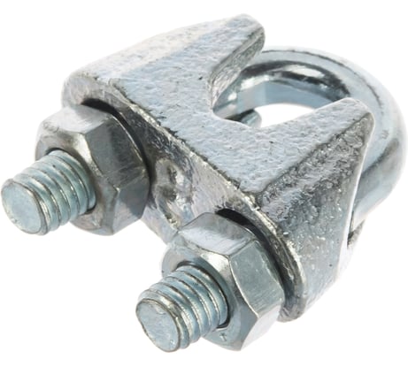 Зажим троса DIN 741 оцинкованный 60 шт. (8 мм; ТФ5) Зубр 4-304415-08