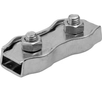 Зажим троса двойной, оцинкованный (75 шт; 3 мм; ТФ5) Зубр 4-304445-03