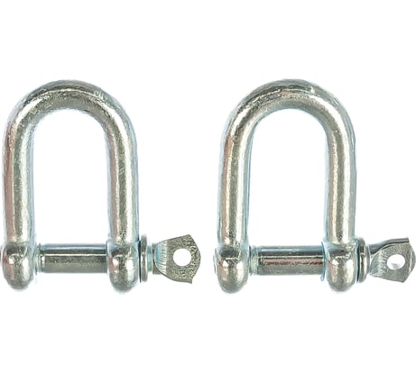 Скоба такелажная прямая 2 шт. (8 мм; ТФ6) Зубр 4-304516-08