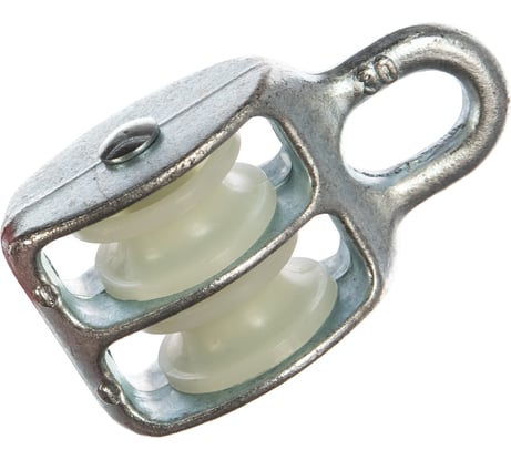 Блок двойной с пластиковым роликом (8х30 мм; ТФ6) Зубр 4-304596-30