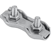 Двойной зажим для стальных канатов BEFAST duplex, цинк, 6 мм, 10 шт. DU610S