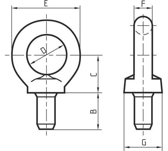 Рым болт CERTEX M20 DIN580 NS20R
