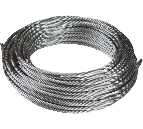Трос ЦКИ d2, 7x19, нерж. А4, 25 м 30565 1