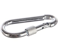 Карабин с фиксатором BEFAST DIN 5299D, цинк, 4, (50 шт.) KF0450S