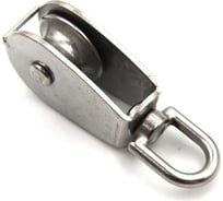 Одинарный блок для троса Невский Крепеж цинк, металлический шкив 25 мм, 1 шт. 826075