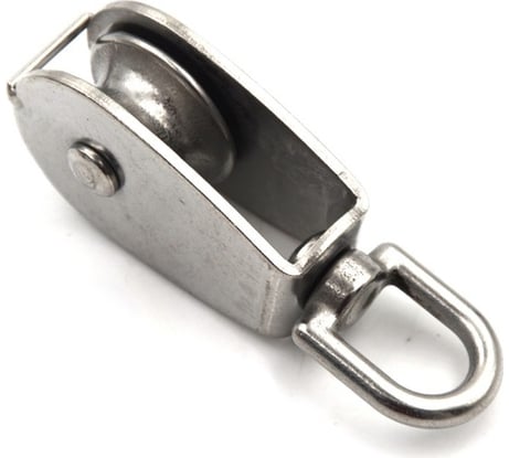 Одинарный блок для троса Невский Крепеж цинк, металлический шкив 25 мм, 1 шт. 826075