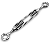 Нержавеющий талреп KREPFIELD М6, ART 9072, А4, кольцо - кольцо, 10 шт. 9072АА4ТАЛРЕП6ММ-10