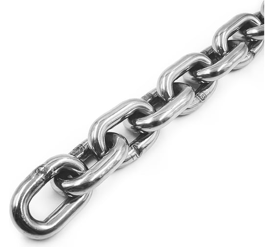 Нержавеющая цепь KREPFIELD 3x16 мм, DIN 766, А2, сварная, короткозвенная, 1 м 766А2ЦЕПЬ3ММ-1 1