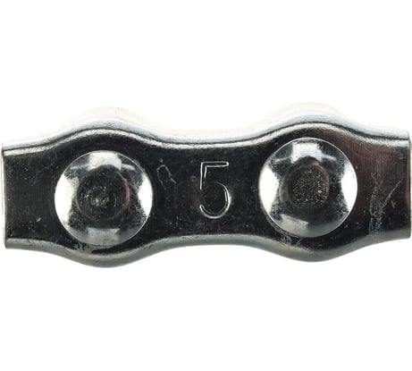 Зажим для троса Duplex, 5 мм, 1 шт, ярлык Zitar 108074