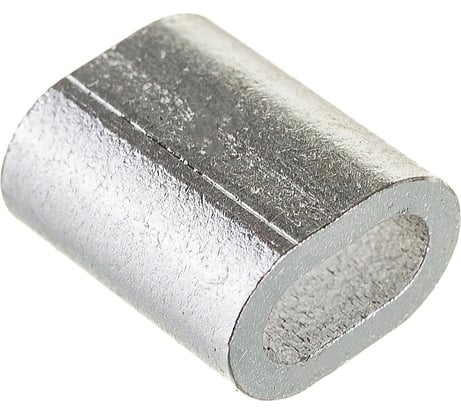 Прижимной зажим-наконечник для троса 3мм DIN 3093 2шт - ярлык Zitar 102757