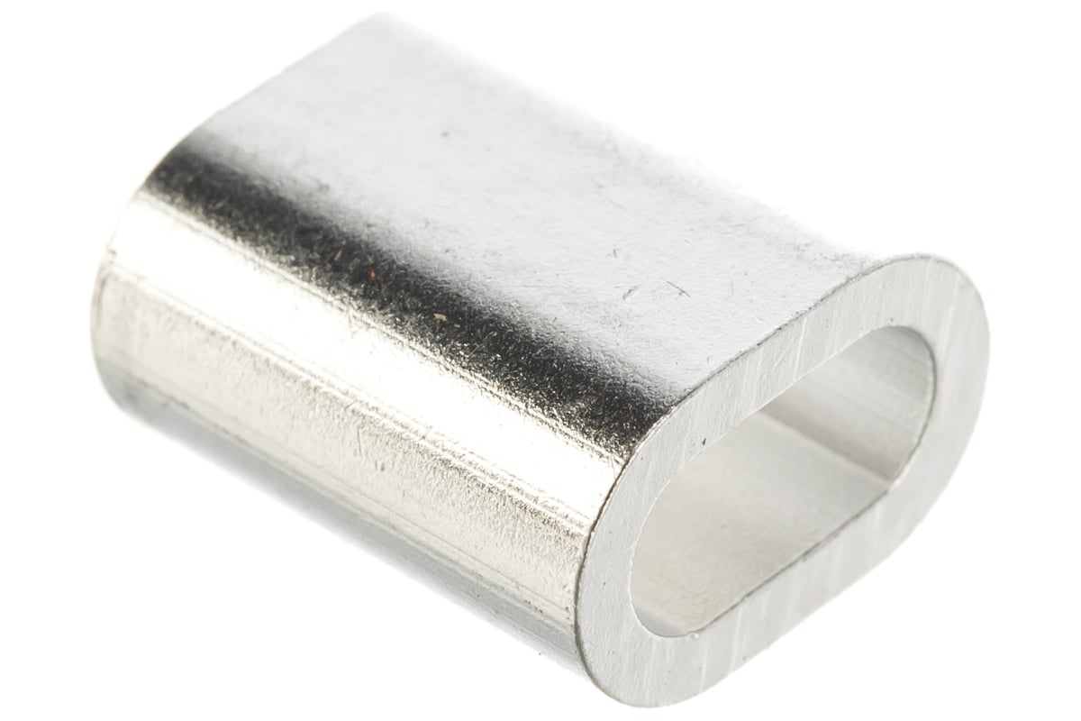 Прижимной зажим-наконечник для троса Tech-Krep 4 мм, DIN 3093, 2 шт ...