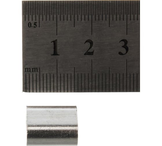Прижимной зажим-наконечник для троса Tech-Krep 4 мм, DIN 3093, 2 шт. 102758