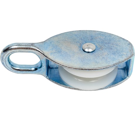 Блок для троса одинарный оцинкованный с нейлоновым шкивом, 50 мм, 1 шт на ярлыке Zitar 112745