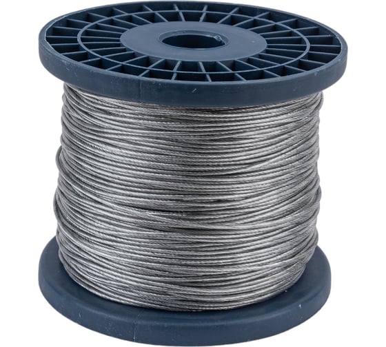 Стальной трос в ПВХ STARFIX SWR М3, PVC М4, DIN 3055, бухта 200 м SMP-53714-200
