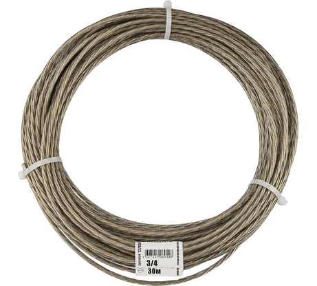 Трос в оплётке PVC 3/4 упак. 30м- накл. Zitar 127857
