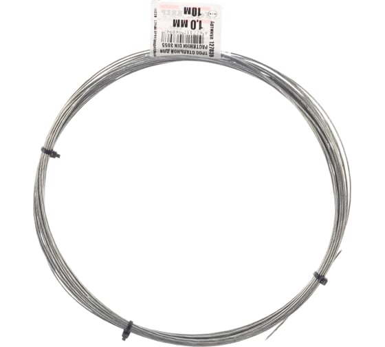 Стальной трос для растяжки DIN 3055, 1 мм, 10 м  Tech-Krep 127839
