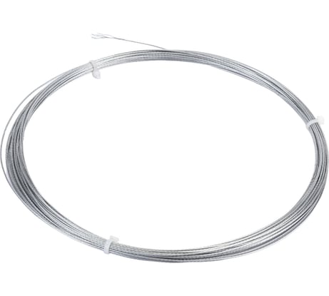 Стальной трос для растяжки DIN 3055, 1 мм, 20 м Tech-Krep 127840