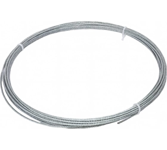 Стальной трос для растяжки DIN 3055, 2 мм, 10 м Tech-Krep 127842