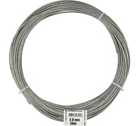 Трос стальной для растяжки DIN 3055 2,0 мм упак. 30м- накл. Zitar 127844