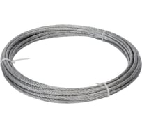 Стальной трос для растяжки DIN 3055, 4 мм, 10м Tech-Krep 127847