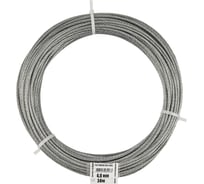 Трос стальной для растяжки DIN 3055 4,0 мм упак. 30м- накл. Zitar 127849