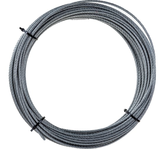Стальной трос для растяжки DIN 3055 4 мм, 30 м Tech-Krep 127849