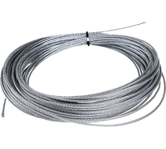 Стальной трос для растяжки DIN 3055 4 мм, 30 м Tech-Krep 127849