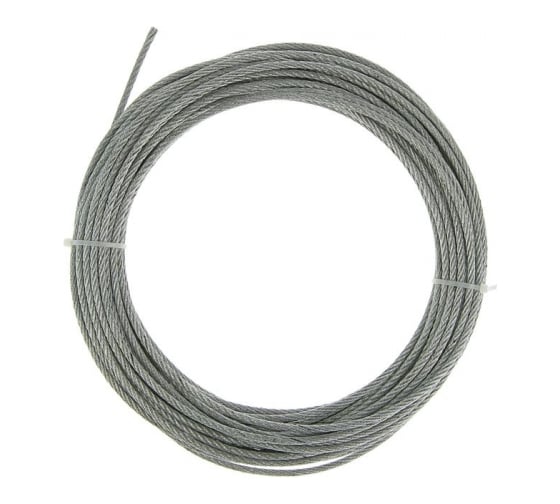 Стальной трос для растяжки DIN 3055 4 мм, 5+м Tech-Krep 130236 1