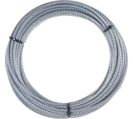 Стальной трос для растяжки DIN 3055 5,0 мм упак. 20м-накл. Tech-Krep 127934