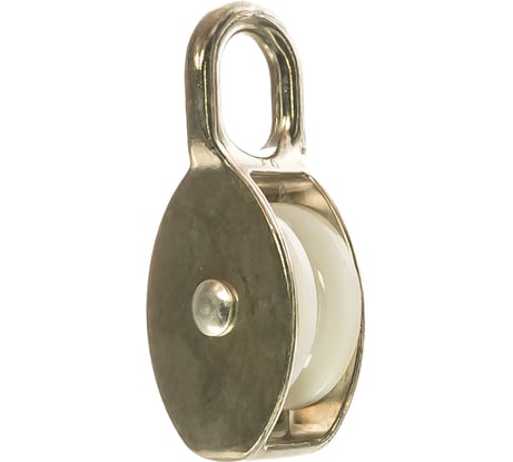 Одинарный блок для троса ПАРТНЕР оцинкованный, нейлоновый шкив 40мм трос 9мм 4690250050694