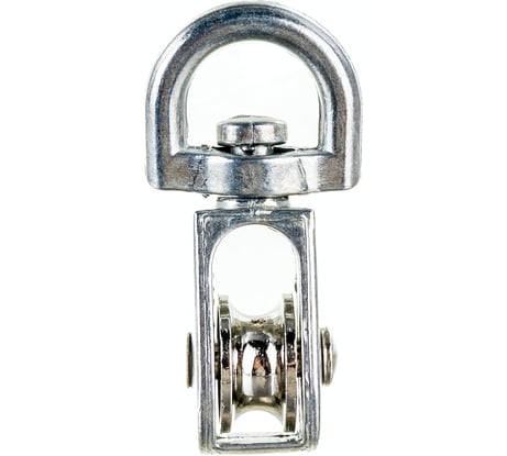 Одинарный блок для троса Невский Крепеж оцинк., мет. шкив 15 мм, трос 5 мм 826789