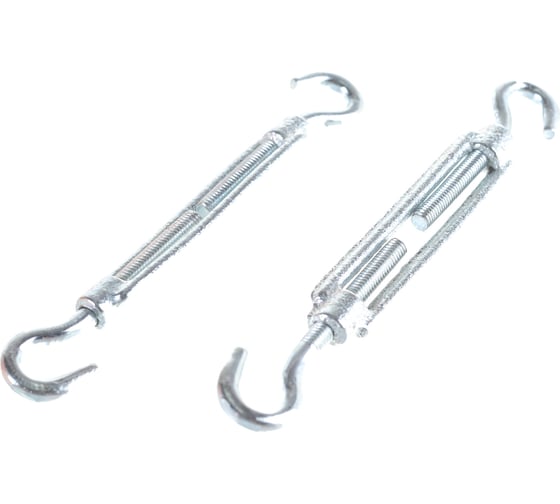 Талреп STAYER DIN 1480, крюк-крюк, М6, 15 шт, оцинкованный, 30525-06