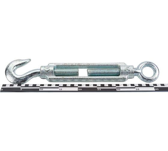 Талреп STAYER DIN 1480, крюк-кольцо, М24, 1 шт, оцинкованный, 30515-24