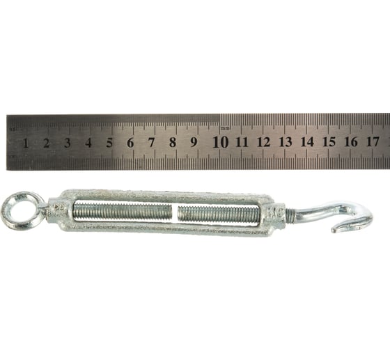 Талреп STAYER DIN 1480, крюк-кольцо, М8, 10 штук, оцинкованный 30515-08