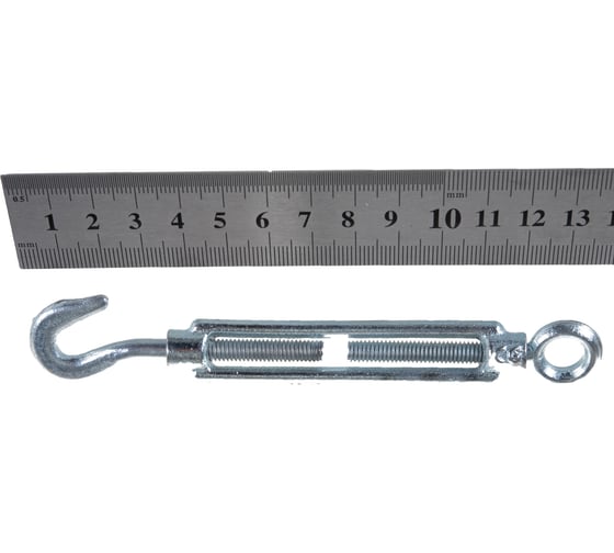 Талреп STAYER DIN 1480, крюк-кольцо, М6, 15 шт, оцинкованный, 30515-06